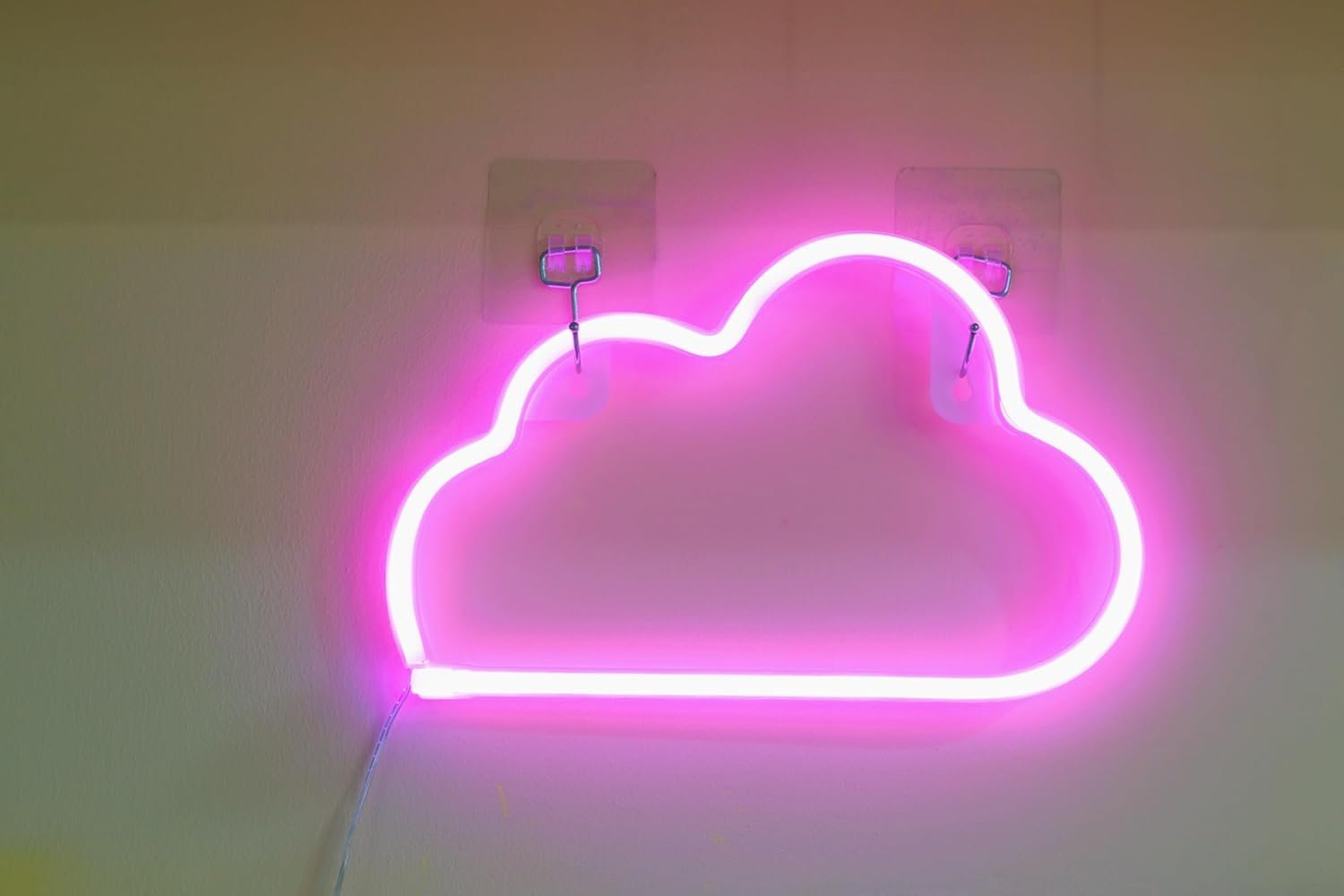 Neon Signs-LED Cloud Neon Light for Wall Decor, Battery or USB Powered Cloud Sign Shaped Decoration Wall Lights (pink)