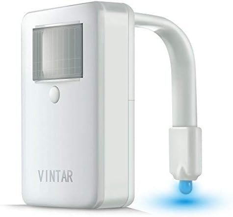 VINTAR 16 Color Motion Sensor LED Toilet Night Light,Toilet Bowl Lights,Cool Gadgets,5 Stage Dimmer, Light Detection