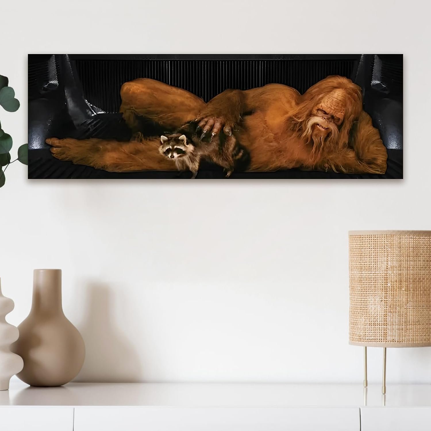 Modern Animal Canvas Art – Frameless Wall Decor for Living Room, Bedroom & Office, Stylish Gift Idea, 30 * 90cm/12 * 36in