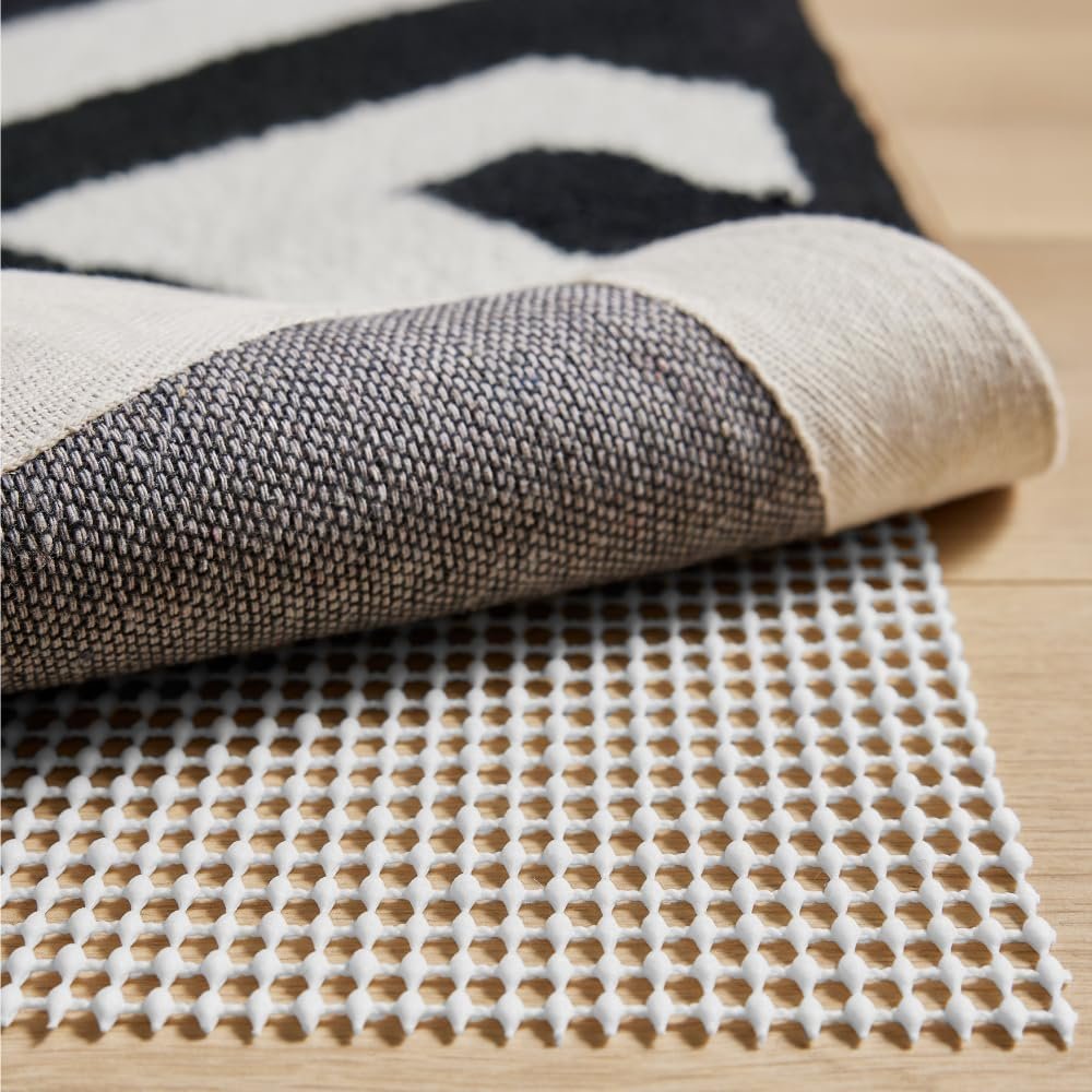 GORILLA GRIP® Strong Rug Pad Gripper, Grips Help Keep Area Rugs Safe in Place, Slip and Skid Resistant Pads for Tile and Hardwood Floors, Under Carpet Mat Cushion Floor Protection, 2×3 FT