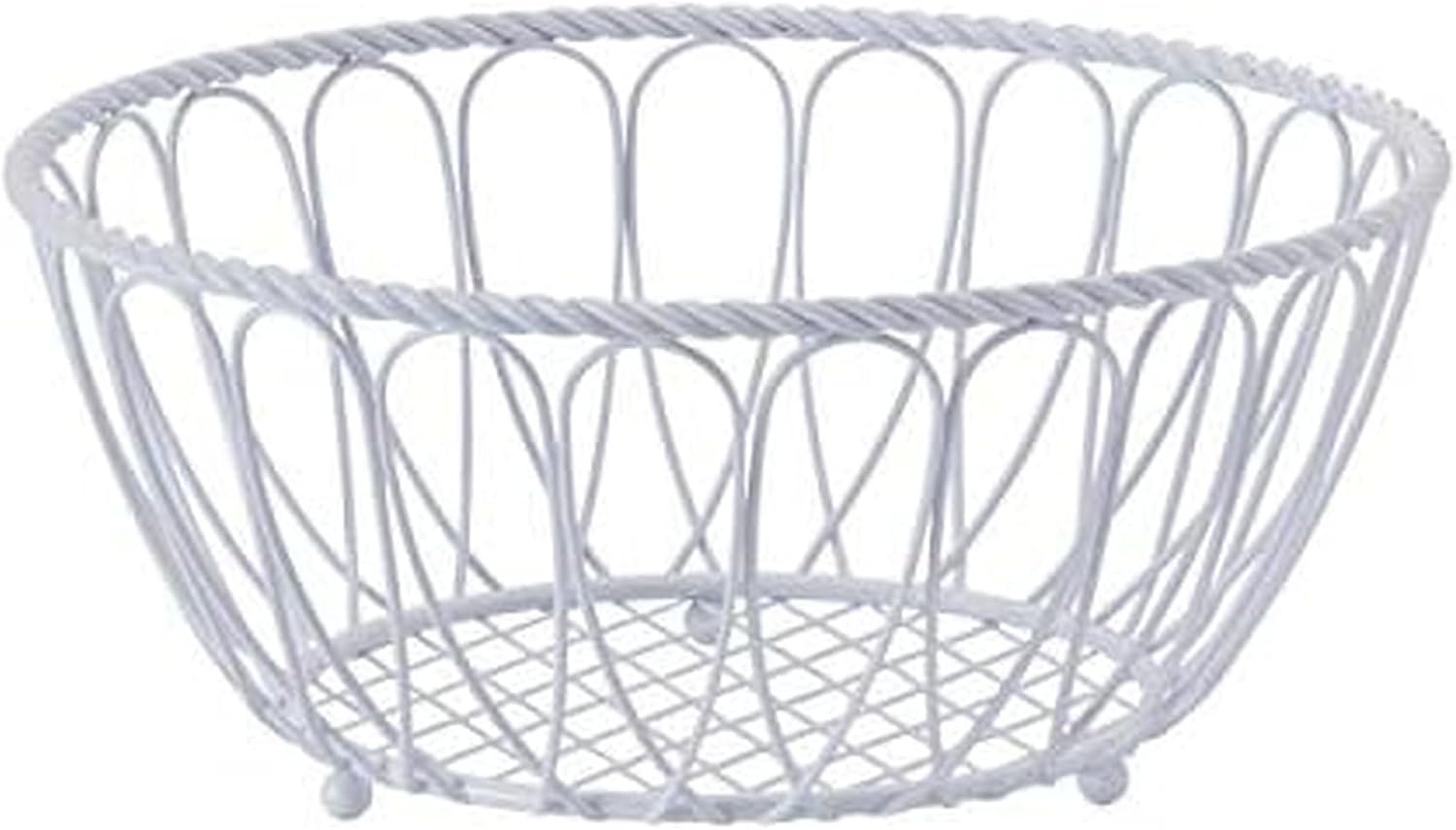 Gourmet Basics by Mikasa Rope Basket,10-Inch, White
