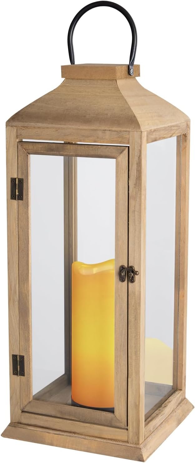 Bdor Extra Large Lanterns Decorative – 27.5in IP65 Waterproof Lantern with Flameless Candles, Decorative Lantern for Home Decor, Indoor Outdoor, Front Porch, Garden, Farmhouse Weddings Style
