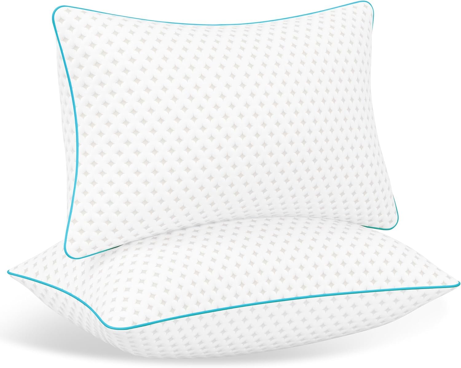 Pillows Queen Size Set of 2 – Queen Bed Pillows for Sleeping, Down Alternative Pillows, Supportive Comfort, Hotel Style, Machine Washable, for Side Back Stomach Sleepers