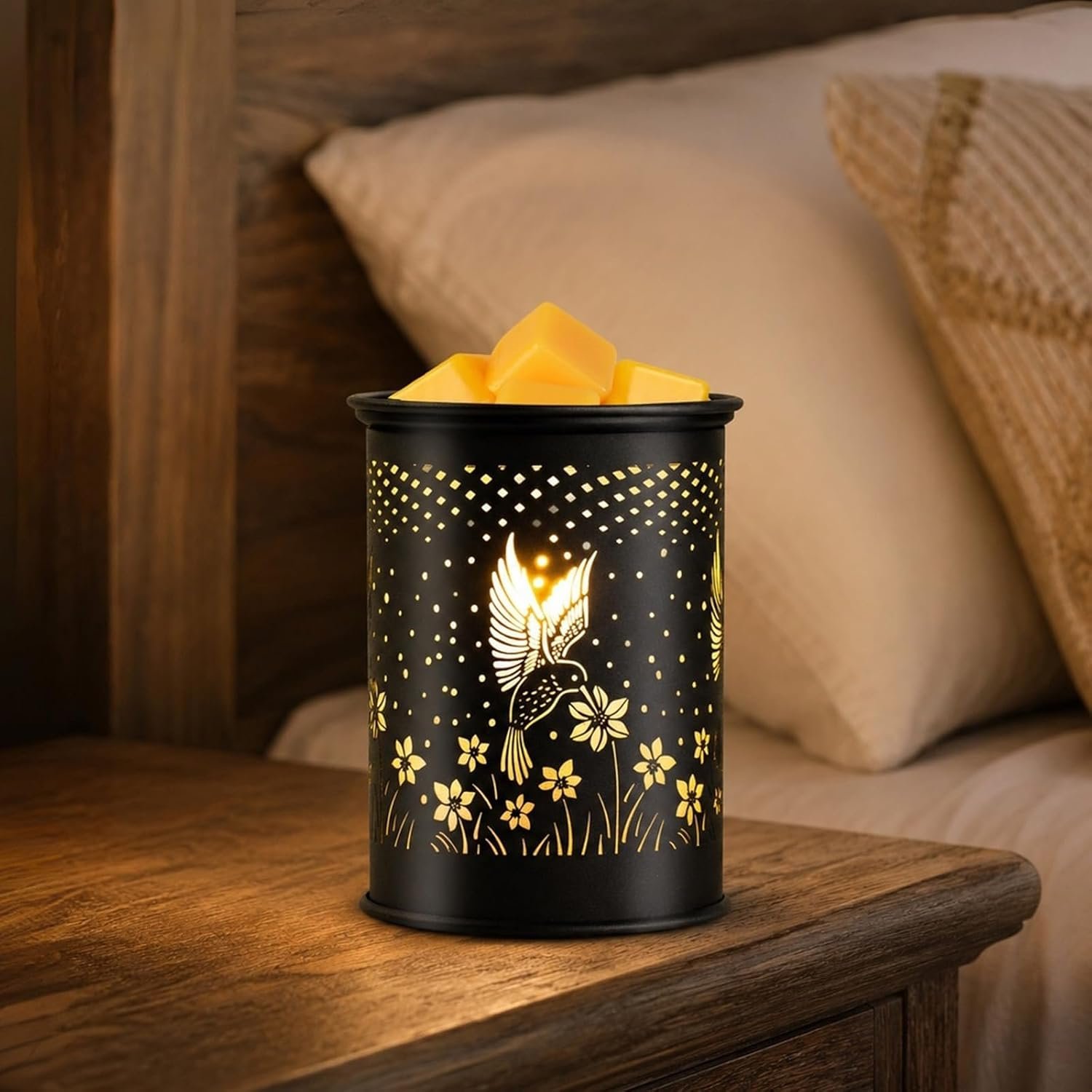 mocosa Wax Melt Warmer,Candle Wax Warmer for Scented Wax,Metal Electric Wax Melter for Home Office Bedroom Gift & Decor and Gifts for Mom Grandma Women(Hummingbird)