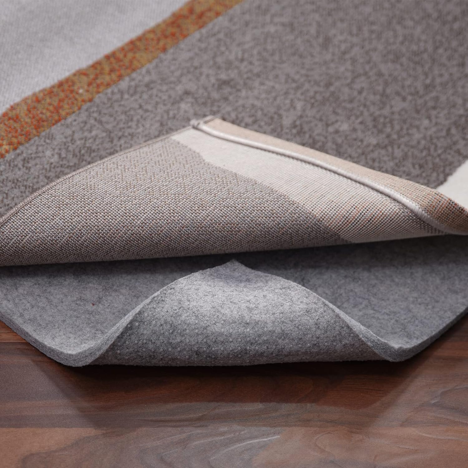 Non Slip Rug Pad Gripper – 8×10 Feet 1/4” Extra Thick Felt Under Rug for Area Rugs and Hardwood Floors,Super Cushioned Non Skid Carpet Padding