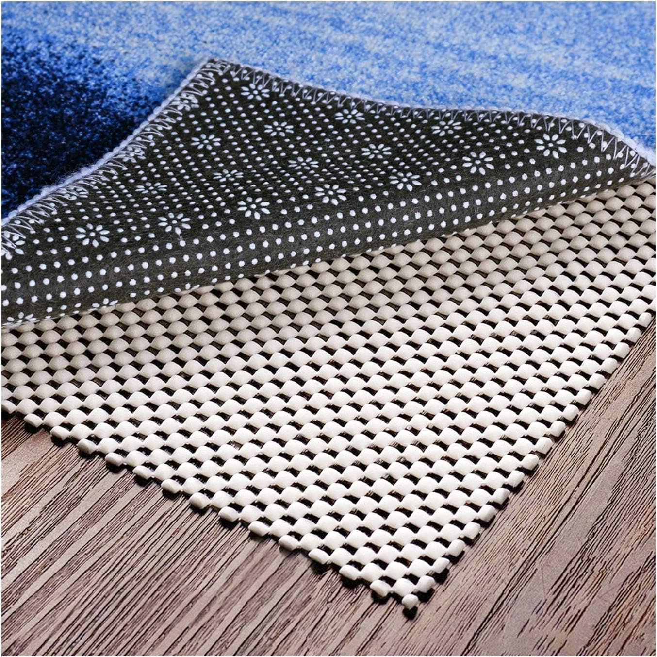Non Slip Area Rug Pad Gripper – 2×3 Strong Grip Carpet pad for Area Rugs and Hardwood Floors, Provides Protection and Cushion