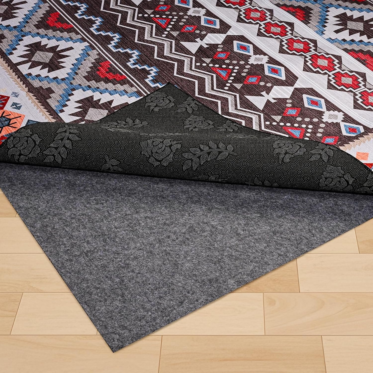 100% Waterproof Rug Pad, 5×7 Foot Non-Slip Rug Pad, 1/8 Inch Non-Slip Carpet,Suitable for Hardwood Floor Felt MATS and All Floors, Protecting The Floor and Keeping The Carpet Soft and Safe