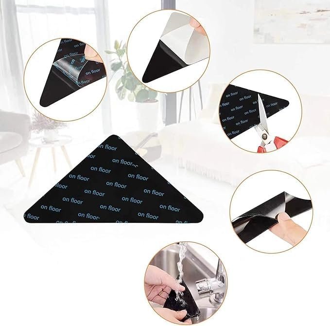 14PCS Rug Pads Grippers，Non Slip Rug Pads，Reusable and Washable Rug Pad Gripper for Area Rugs,Carpet Pads Rug Corner
