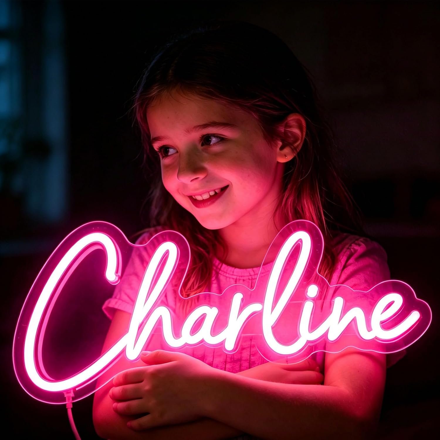 Custom LED Neon Sign Dimmable with Remote, Personalized Text Logo Light for Bedroom, Bar, Wedding, Party and Wall Decor