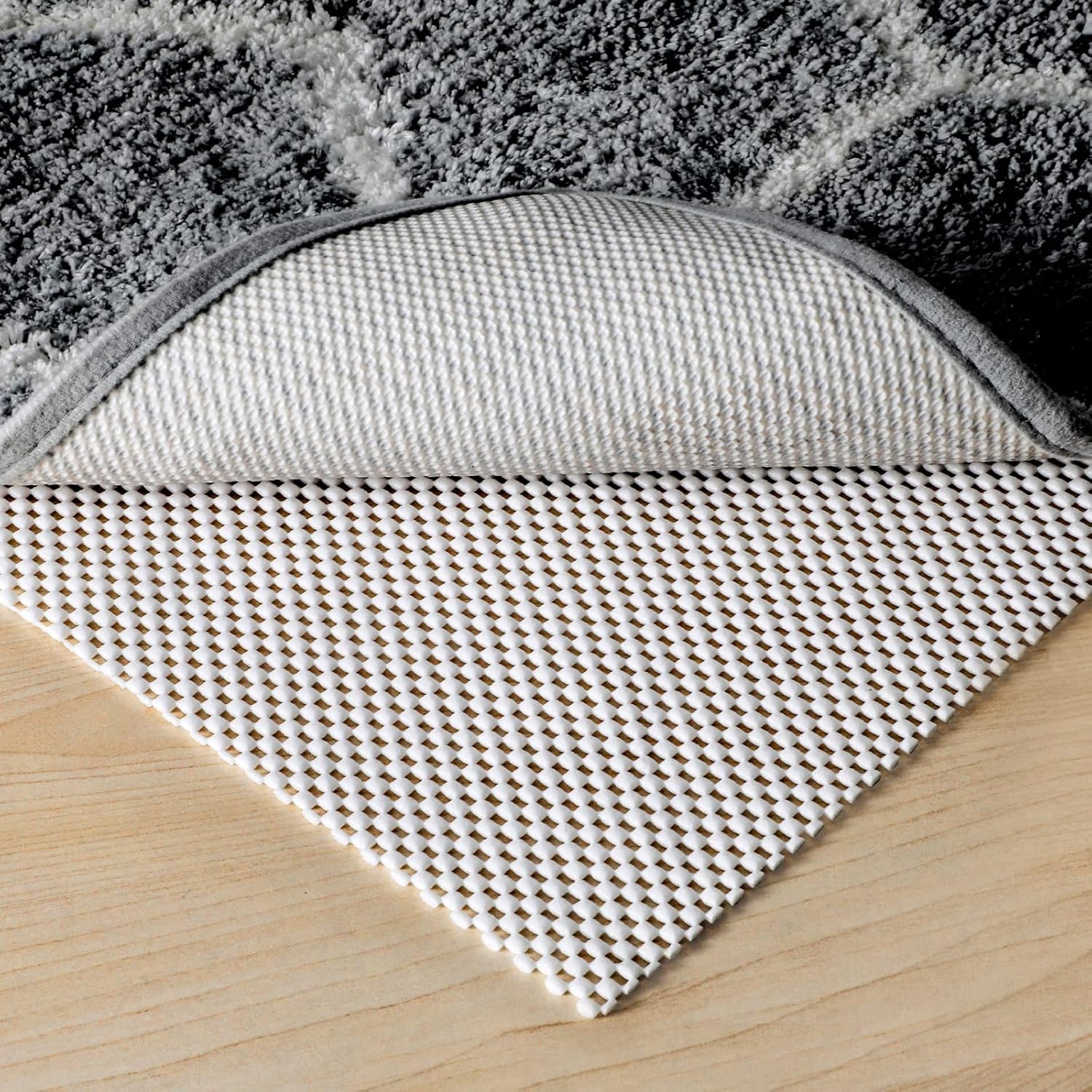 FestiCorp Non Slip Rug Pads 2×3 Ft Non Skid Rug Pad Gripper, Anti-Slip Carpet Rug Mats for Under Rugs and Hard Surface Floors