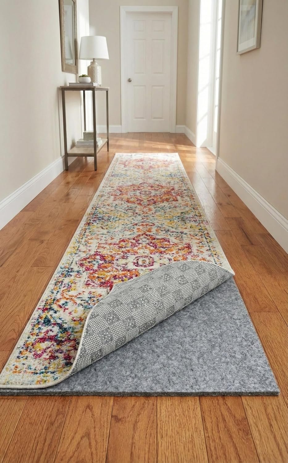 Rugs.com – 2′ 6″ x 11′ 10″ Runner Everyday Performance Rug Pad 1/4″ Thick Felt & Non-Slip Backing Perfect for Any Flooring Surface